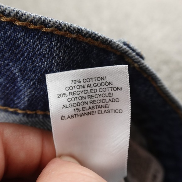 NEW Lucky Brand Jeans Womens 6 Dark Blue Denim Pants High Rise Straight Stretch - Picture 9 of 16